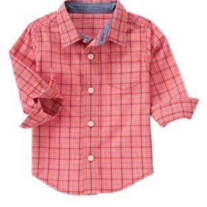 Gymboree 2015 Fun At Heart. LS Button up shirt.